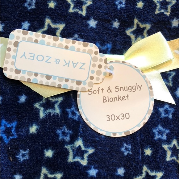 Zak & Zoey Soft & Cuddly Stars Baby Blanket NWT - Picture 2 of 2